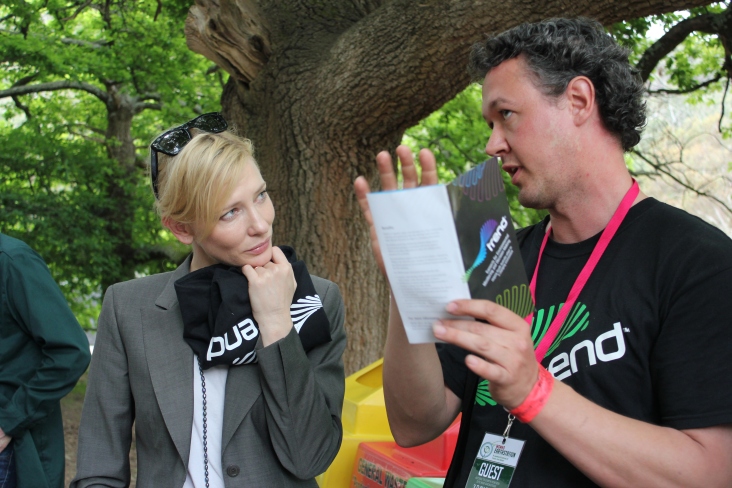 Cate Blanchett and Andy at WOMAD Earth Station Festival 2011