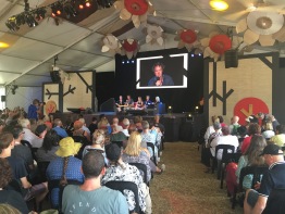 Andy Lowe speaking at WOMADelaide Planet Talks 2019